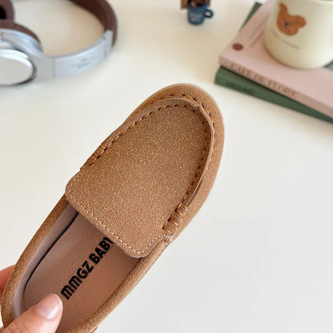 Luvano Kinder Loafer Unisex mit rutschfester Gummisohle