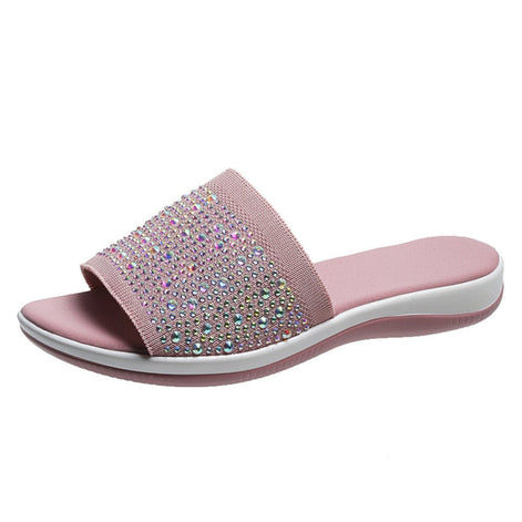 Solviera Damen Slip-On Pantoletten mit leichter Sohle