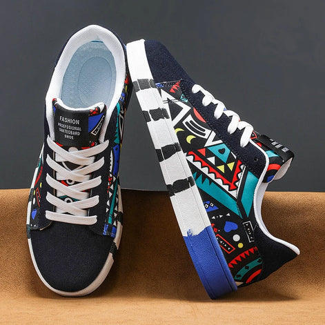 Karvion Unisex Canvas Sneakers mit Schnürung