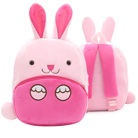 Kinder-Rucksack aus Plüsch mit Tiermotiv