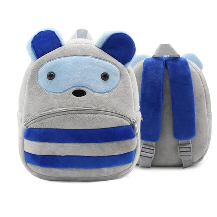 Kinder-Rucksack aus Plüsch mit Tiermotiv