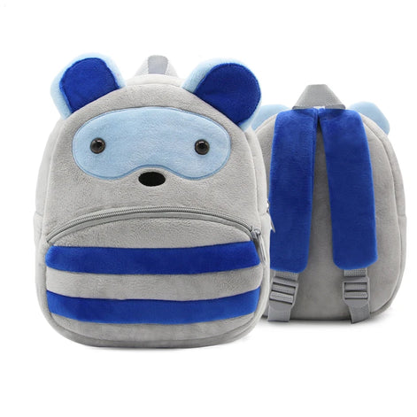 Kinder-Rucksack aus Plüsch mit Tiermotiv