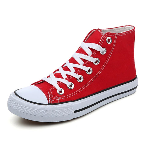 Unisex Canvas Sneakers mit Schnürverschluss und Profilsohle