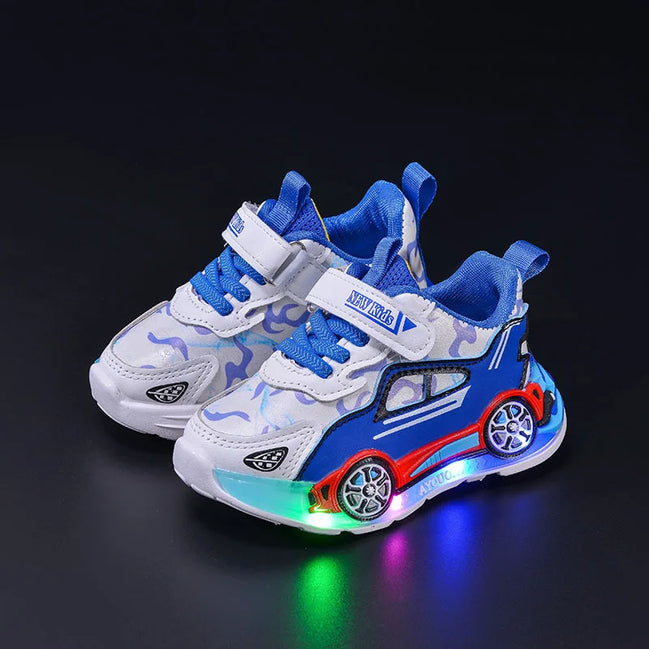 SparkWalk Kinder LED Sneakers mit Klettverschluss
