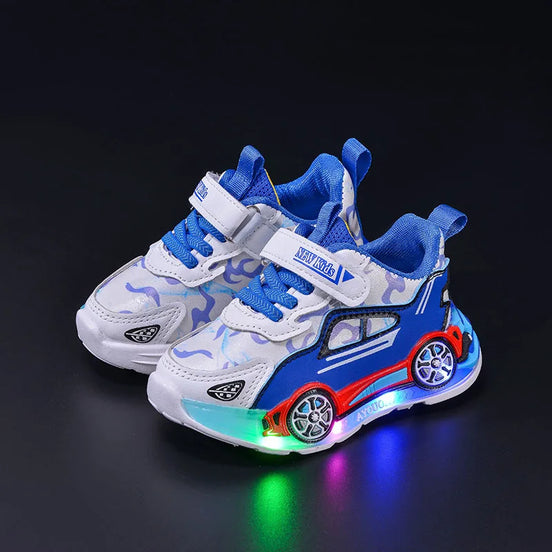SparkWalk Kinder LED Sneakers mit Klettverschluss
