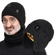 Strickmütze mit Ohrenklappen und Schal Calvessa