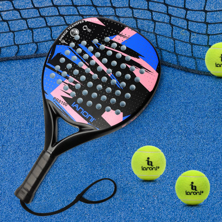 Carvion Padel Schläger mit Carbon-Oberfläche und EVA-Kern – Sport Schläger