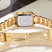 Seriva Quarzuhr – Rechteckige Damenarmbanduhr mit Metallarmband