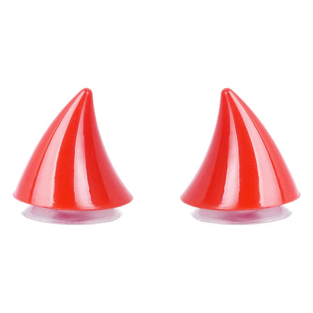 Morvex Helm-Dekoration Hörner 2er-Set mit Saugnäpfen