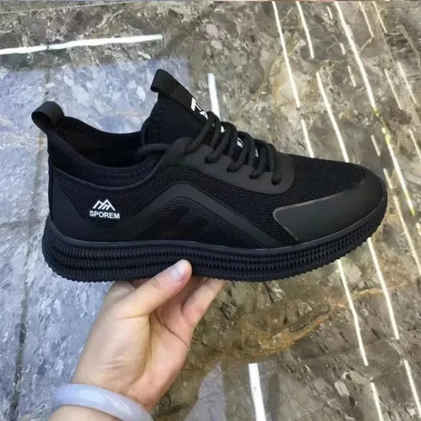 Aeronix Herren Sneaker mit atmungsaktivem Textilobermaterial und Schnürverschluss
