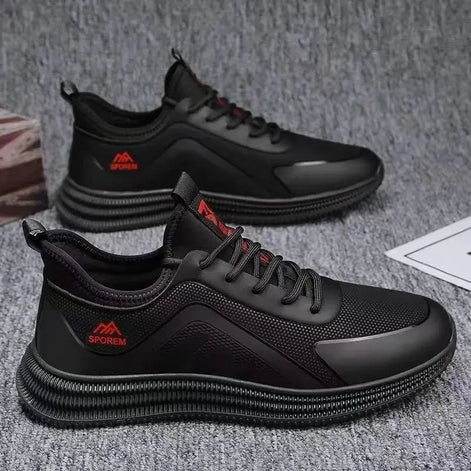 Aeronix Herren Sneaker mit atmungsaktivem Textilobermaterial und Schnürverschluss