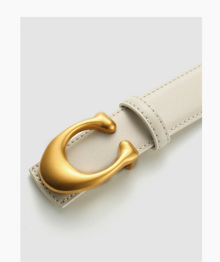 Velmira Damen Gürtel PU Leder Schmaler Jeans Gürtel