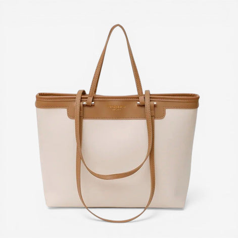 Torvina Schultertasche – Handtasche mit Doppelgriffen und großem Innenfach