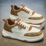 Herren Plateau Sneakers mit Schnürung und Sternenmuster – Starvello