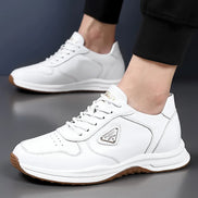 Cavento Sneaker mit Slip-On und Schnürung – Freizeitschuh mit Lederoberfläche und Profilsohle