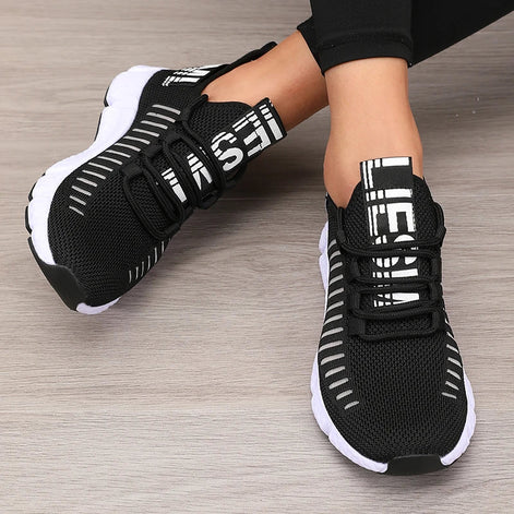 Velion Damen Laufschuhe mit Mesh-Obermaterial und Schnürung