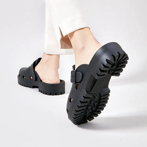 Marvella Damen Plateau-Sandalen mit Schnallenverschluss