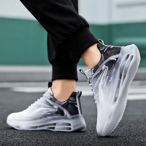 Bravion Herren Sport Sneakers mit Schnürung und Mesh