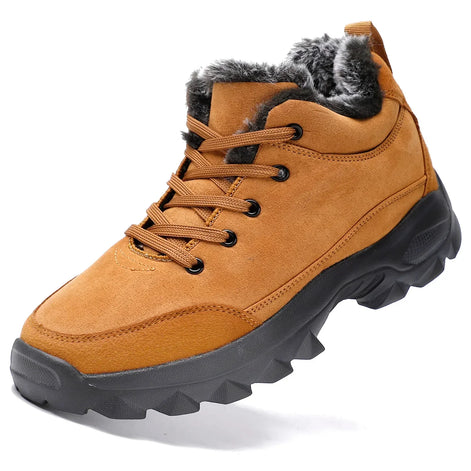 Herren Winterstiefel mit Plüschfutter und Schnürung Norvexis