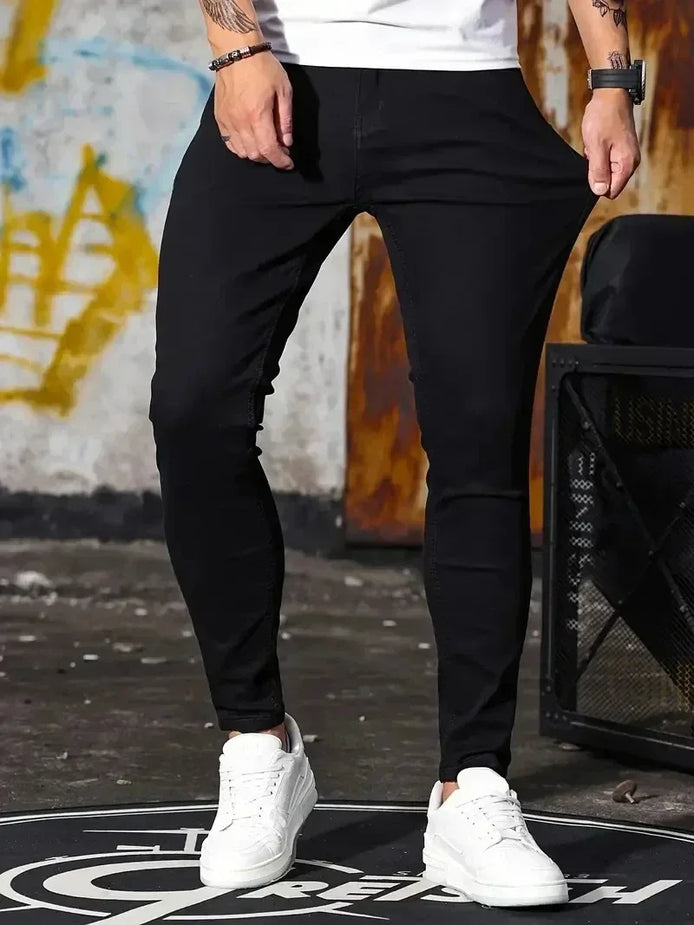 Rovento Herren Jeans Straight Fit
