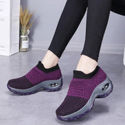Damen Slip-On Schuhe aus Mesh mit Gummisohle – Melviora