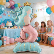 Meerjungfrauen Folienballon 120 × 62 cm für Geburtstag und Mottoparty – Marivessa