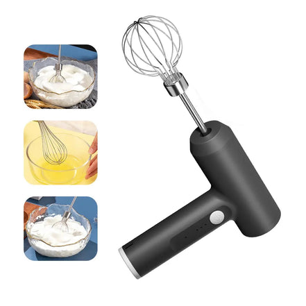 Mixora kabelloser elektrischer Handmixer mit 3 Geschwindigkeiten