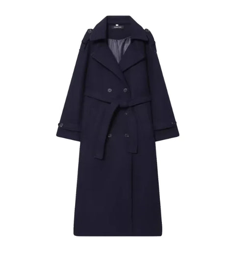 Damen Trenchcoat mit Doppelknopfleiste und Gürtel – Valessa