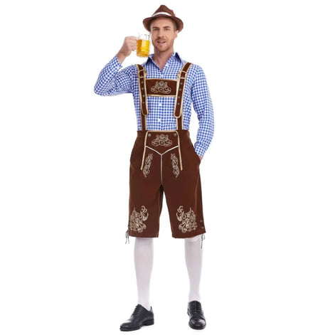 Herren Oktoberfest Kostüm mit Hemd und Hose – Festaro