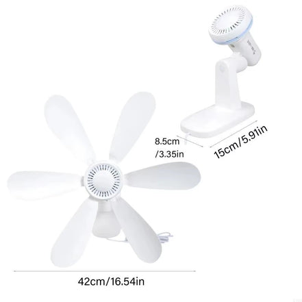 USB-Wandventilator mit Fernbedienung und Timer – AeroLinea