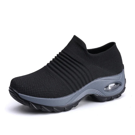 Damen Slip-On Schuhe aus Mesh mit Gummisohle – Melviora