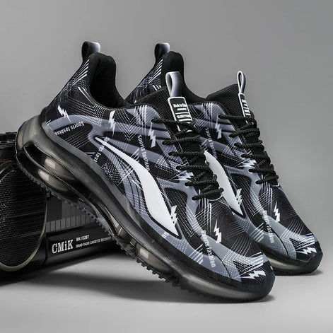 Bravion Herren Sport Sneakers mit Schnürung und Mesh