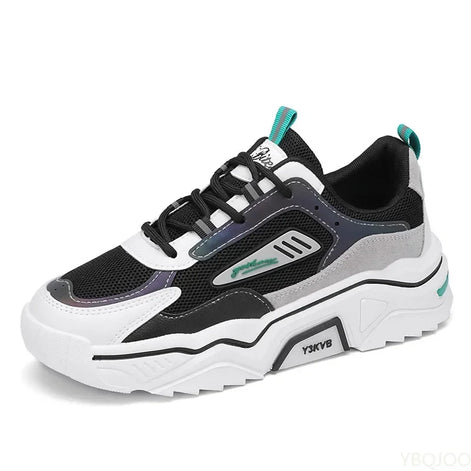 Corvex Herren-Sneaker mit Schnürung und flachem Design