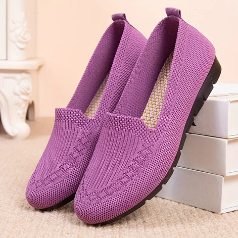 Velmira Damen Slip-On Loafer mit rutschfester Gummisohle