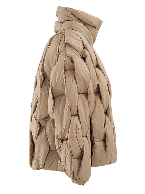 Damen Winterjacke mit Reißverschluss und Taschen Elvarena