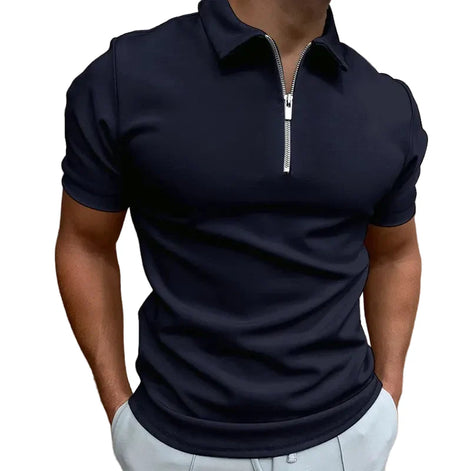 Karvion Herren Poloshirt mit Half-Zip