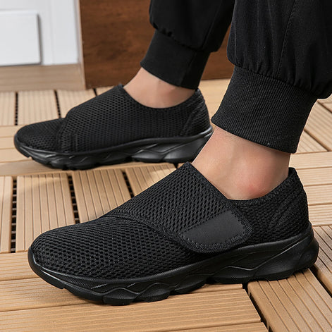 Velmira Damen Sneakers mit Klettverschluss – leichte Mesh Freizeitschuhe