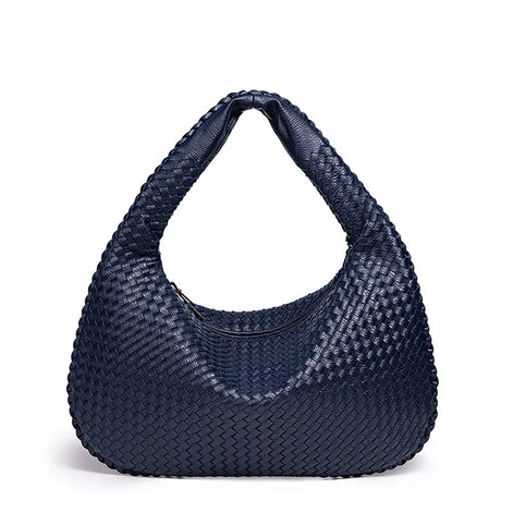 Geflochtene Damen Schultertasche aus Kunstleder – Velmira