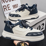 Herren Plateau Sneakers mit Schnürung und Sternenmuster – Starvello