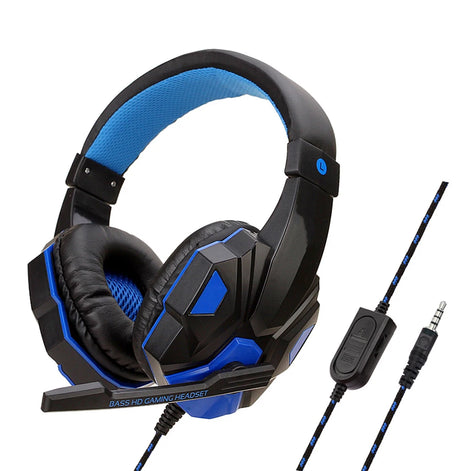 Aurexon Gaming Headset mit Mikrofon und 120° Verstellbarem Bügel