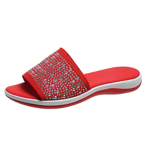 Solviera Damen Slip-On Pantoletten mit leichter Sohle