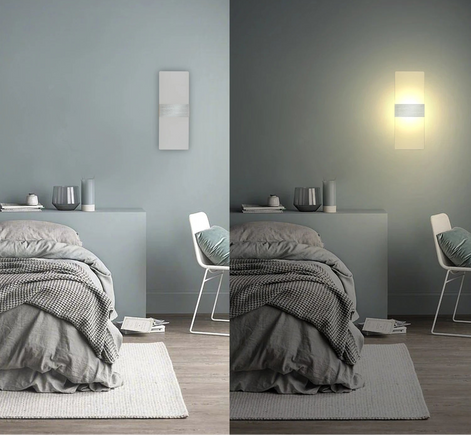 Liravon LED Wandleuchte Aluminium Acryl Innenwandlampe