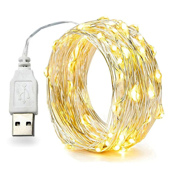 USB LED Lichterkette mit flexiblem Kupferdraht Luminora