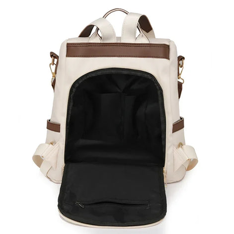 Tasselora Damen Anti-Diebstahl Rucksack aus Nylon mit Quasten-Detail