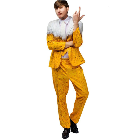 3D Bierkostüm Set für Damen und Herren mit Oberteil und Hose – Brewaro