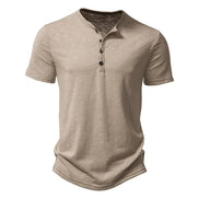 Velano Henley T-Shirt kurzarm mit Knopfleiste und bequemer Passform für den Alltag