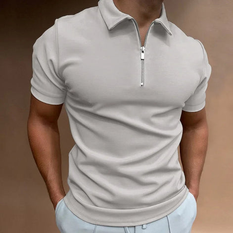 Karvion Herren Poloshirt mit Half-Zip