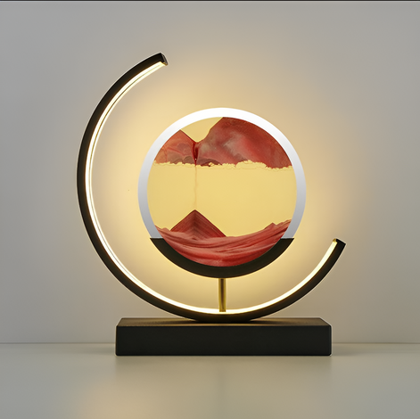 Sandalux Tischlampe – LED-Tischleuchte mit beweglichem Sandeffekt