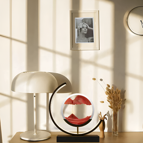 Sandalux Tischlampe – LED-Tischleuchte mit beweglichem Sandeffekt