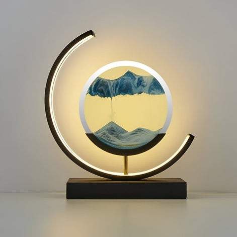 Sandalux Tischlampe – LED-Tischleuchte mit beweglichem Sandeffekt